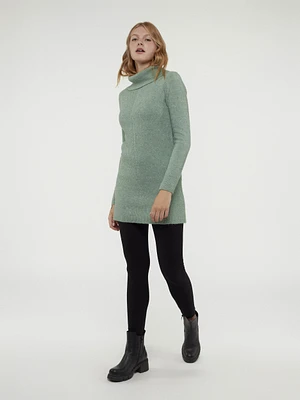 Long-sleeve knit pullover sweater