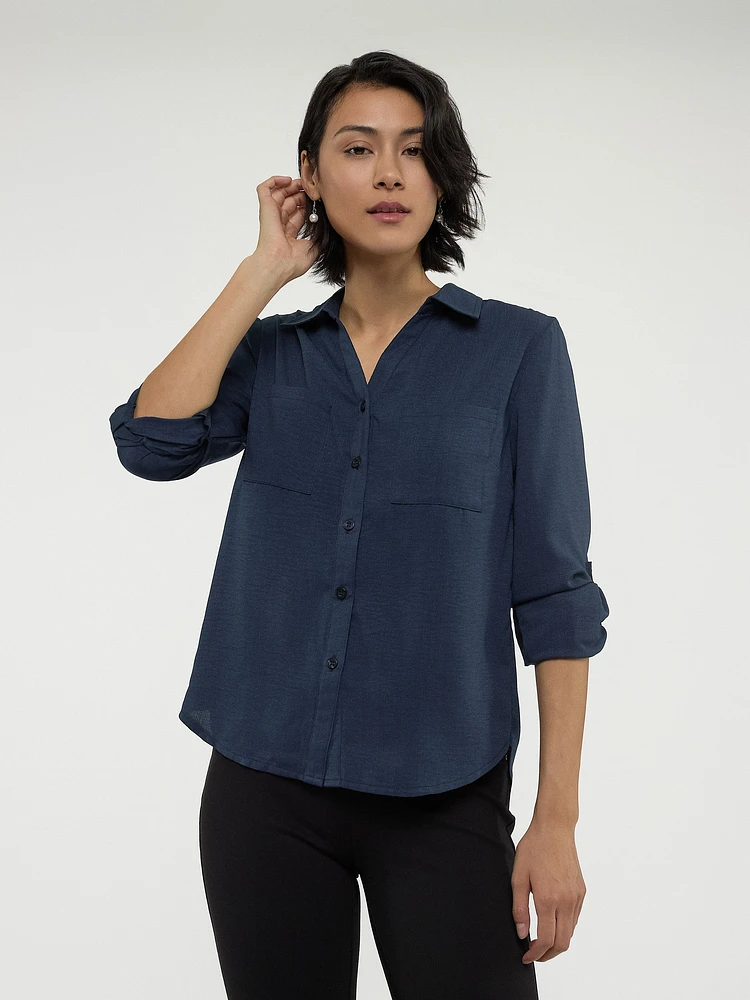 Blouse à manches longues avec boutons