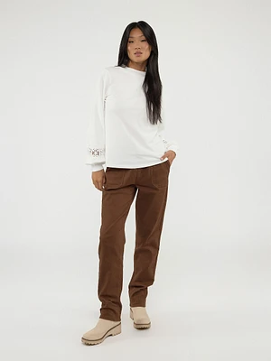 Long-sleeve loose fit t-shirt