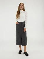 Long A line skirt