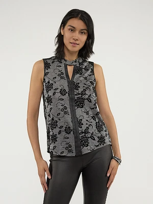Semi-fitted tank top