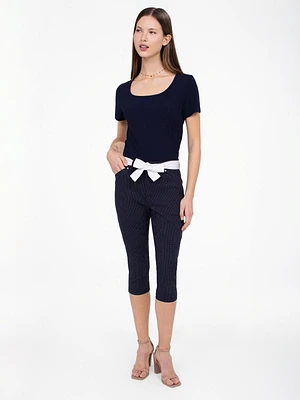 Skinny fitted capri