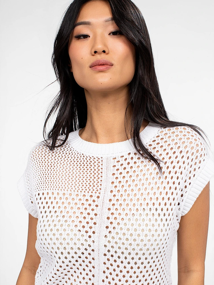Sleeveless loose sweater