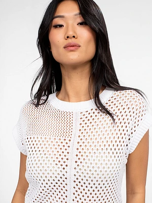 Sleeveless loose sweater