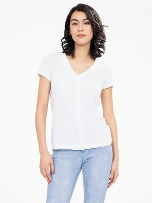 Short-sleeve semi-fitted t-shirt