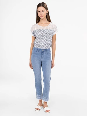Jean skinny ajusté à la cheville