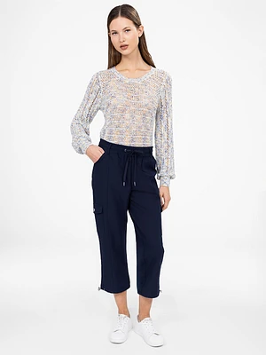 Casual pull-on capri