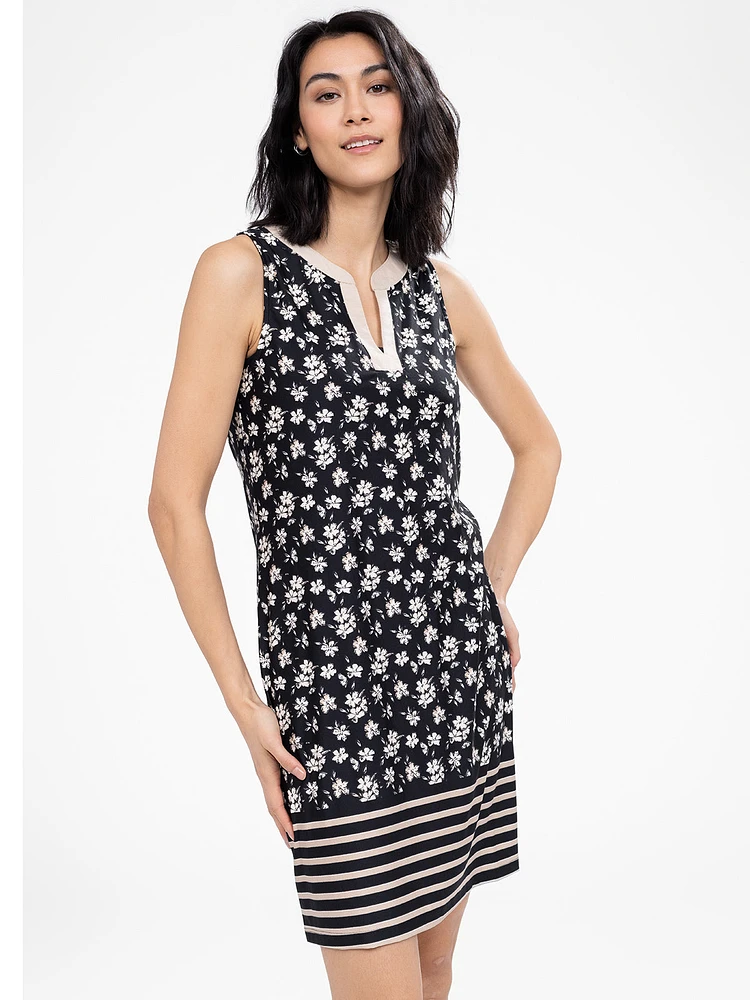 Robe courte droite en tricot