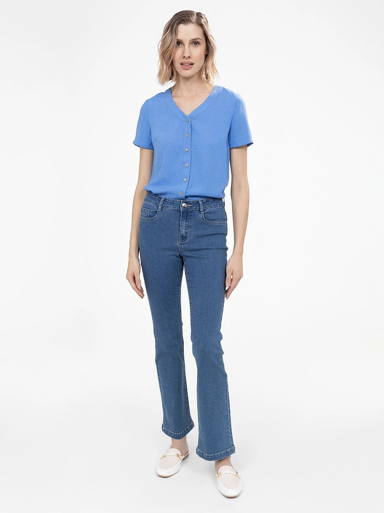 Bootcut fitted jean