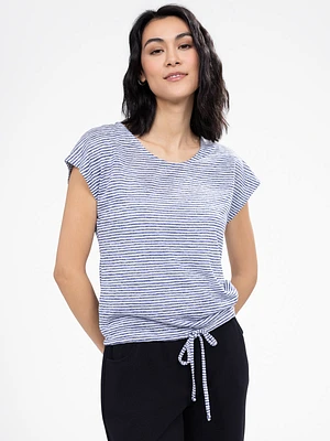 Short-sleeve semi-fitted t-shirt