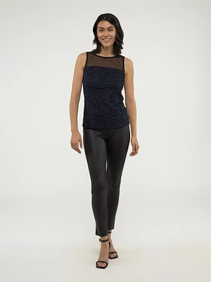 Semi-fitted tank top
