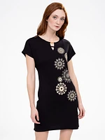 Short straight knit dress