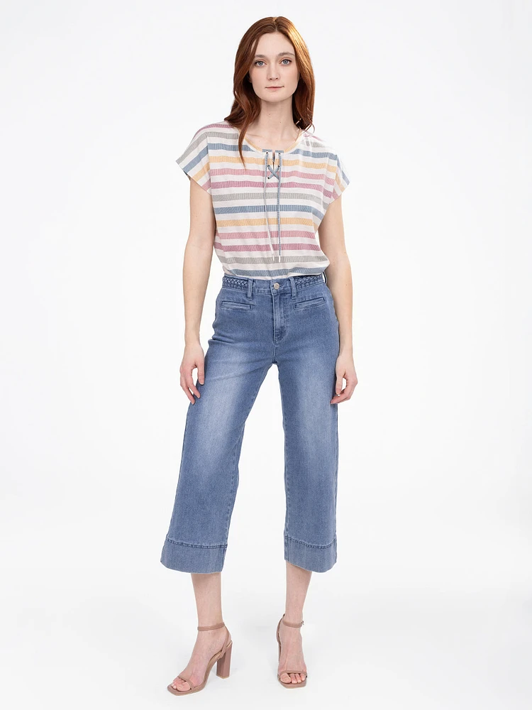 Capri large en denim