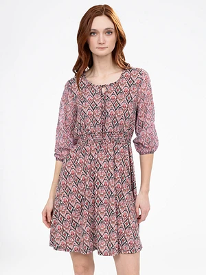 Short A line knit dress