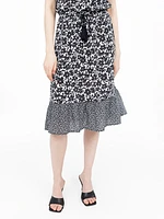 Mid-calf flared skirt