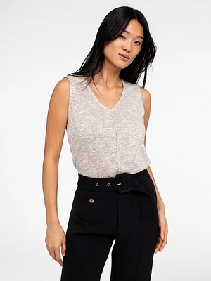 Semi-fitted tank top