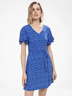 Short A line knit dress