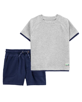 Baby 2-Piece Tee & Shorts Outfit Set