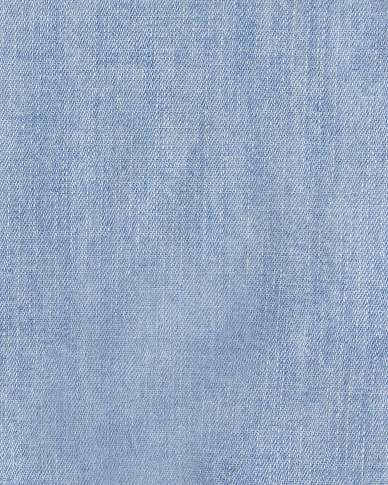 Baby Organic Cotton Chambray Shortall