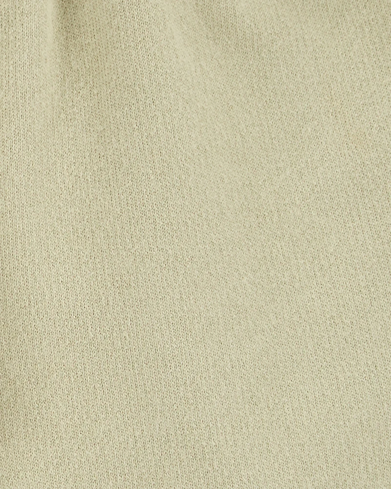 Baby Pull-On French Terry Shorts - Olive