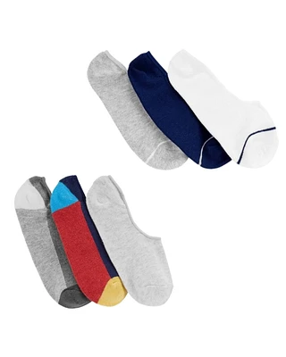 Kid 6-Pack colourblock No-Show Socks