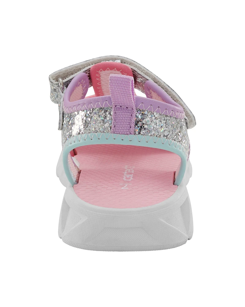 Toddler Glitter Light Up Sandals