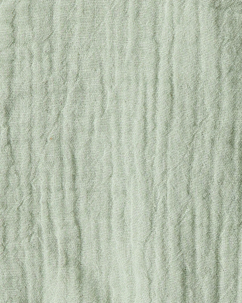 Baby Organic Cotton Gauze Shortalls