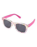 Baby Confetti Print Wayfarer Sunglasses - Pink
