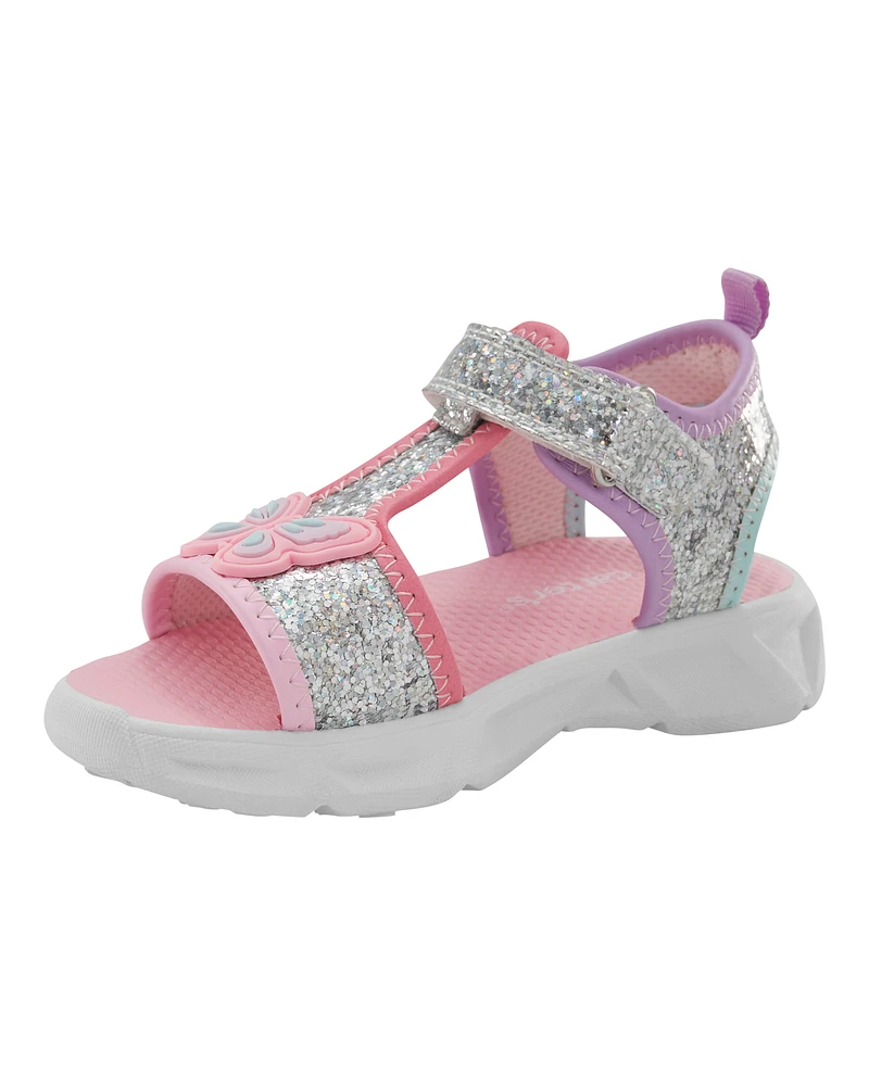 Toddler Glitter Light Up Sandals
