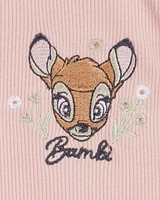 Baby 2-Piece Bambi Peplum Top & Bike Short Set - Pink