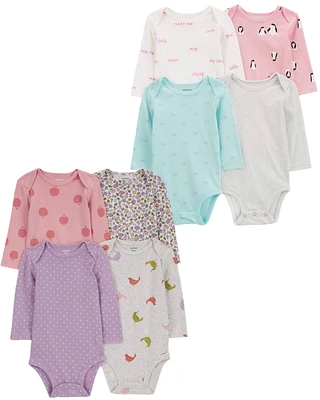 Baby 8-Pack Long-Sleeve Bodysuits