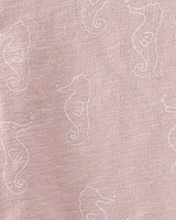 Toddler 2-Piece Organic Cotton Knit Seahorse-Print Set