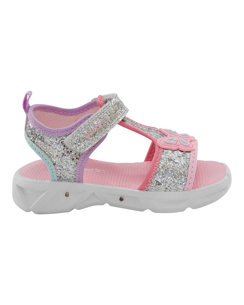 Toddler Glitter Light Up Sandals