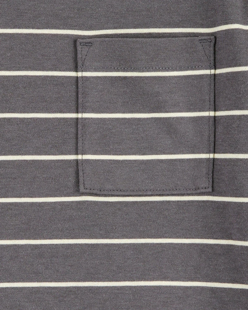 Kid Striped Short-Sleeve Pocket Tee
