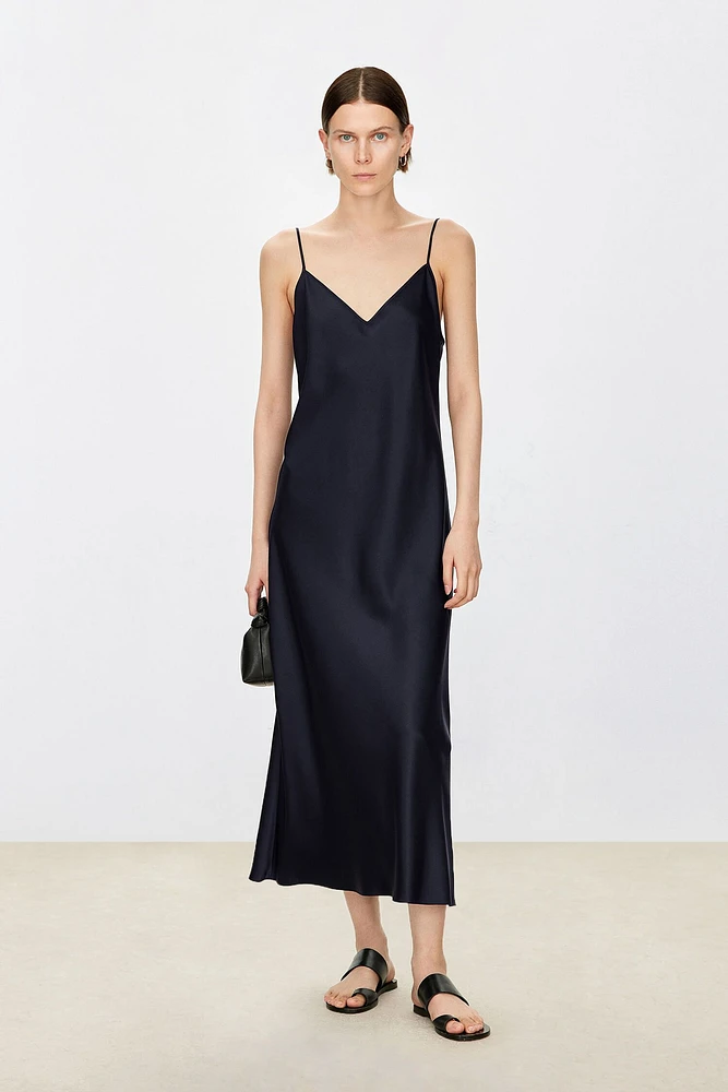 Silk Crepe V-Neck Cami Nightdress