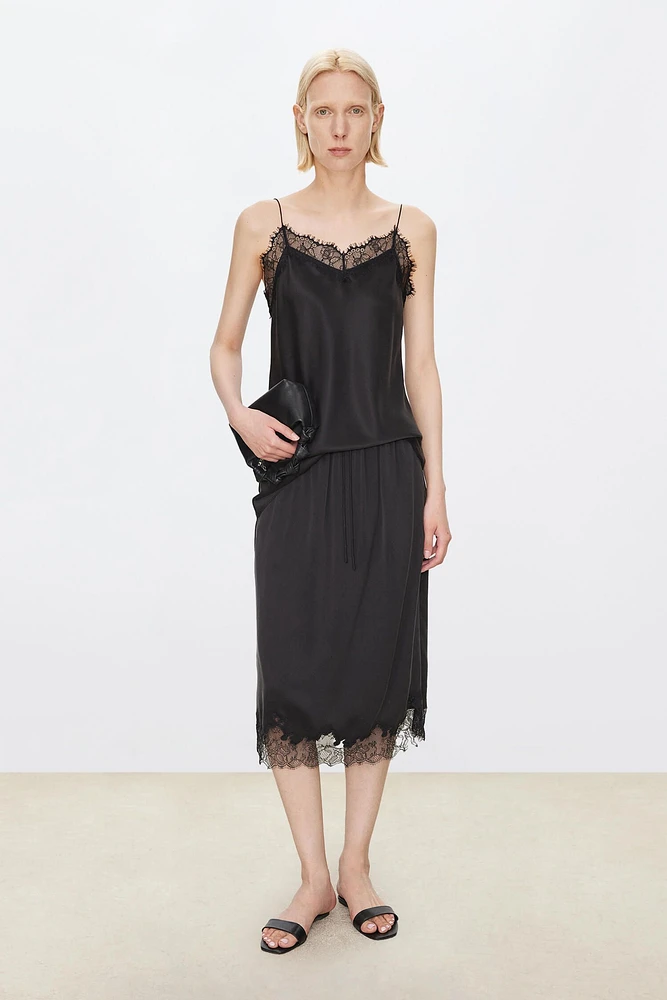 French Lace-neck Camisole Top