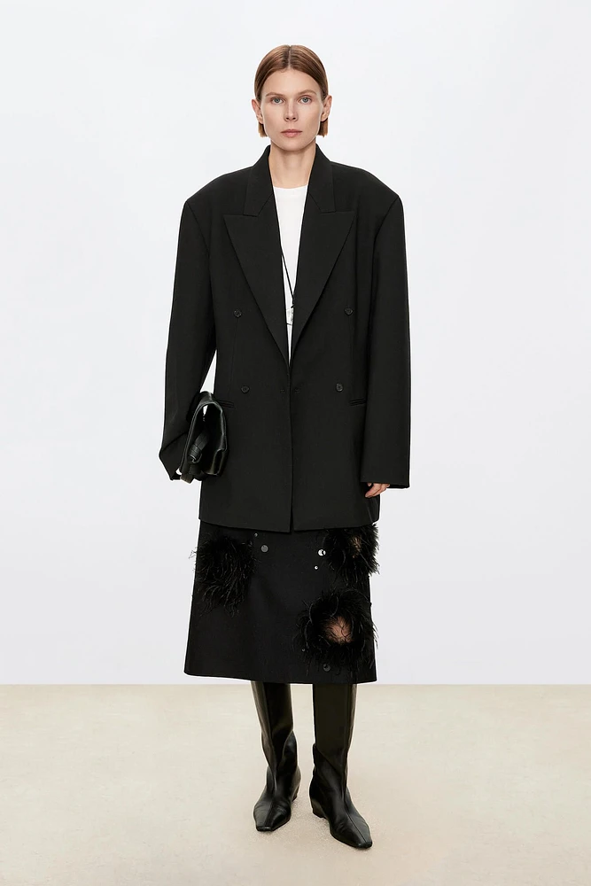 European Fine-Woven Wool Notched Lapel Suit