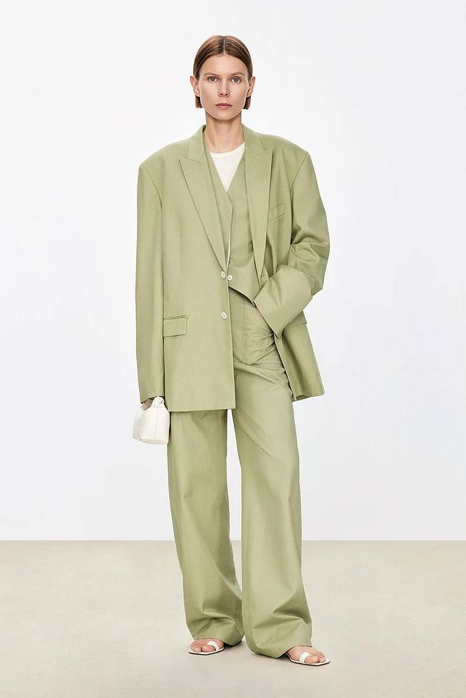 French Linen Supima Cotton Silhouette Suit