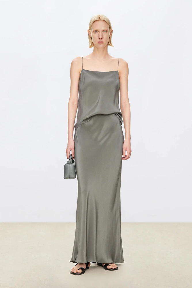 Heavy Crinkled Silk Camisole