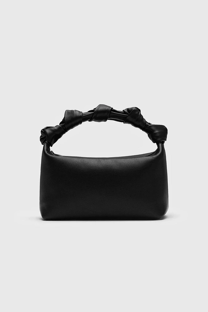 Italian Suede Handcrafted Knot Bento Bag