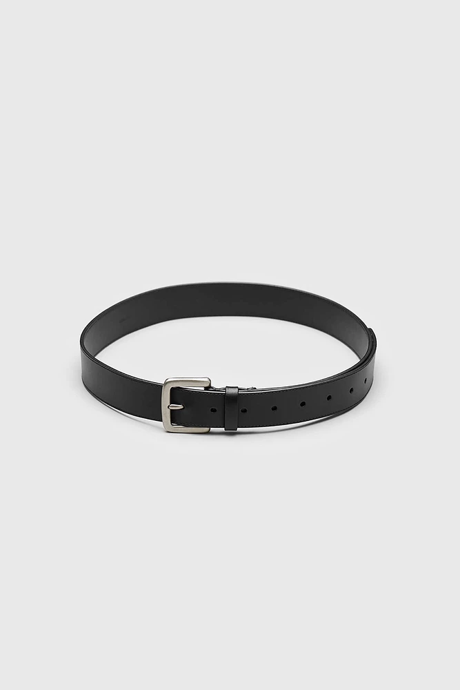 Italian Top-grain Cowhide Leather Belt with Nappa Strap