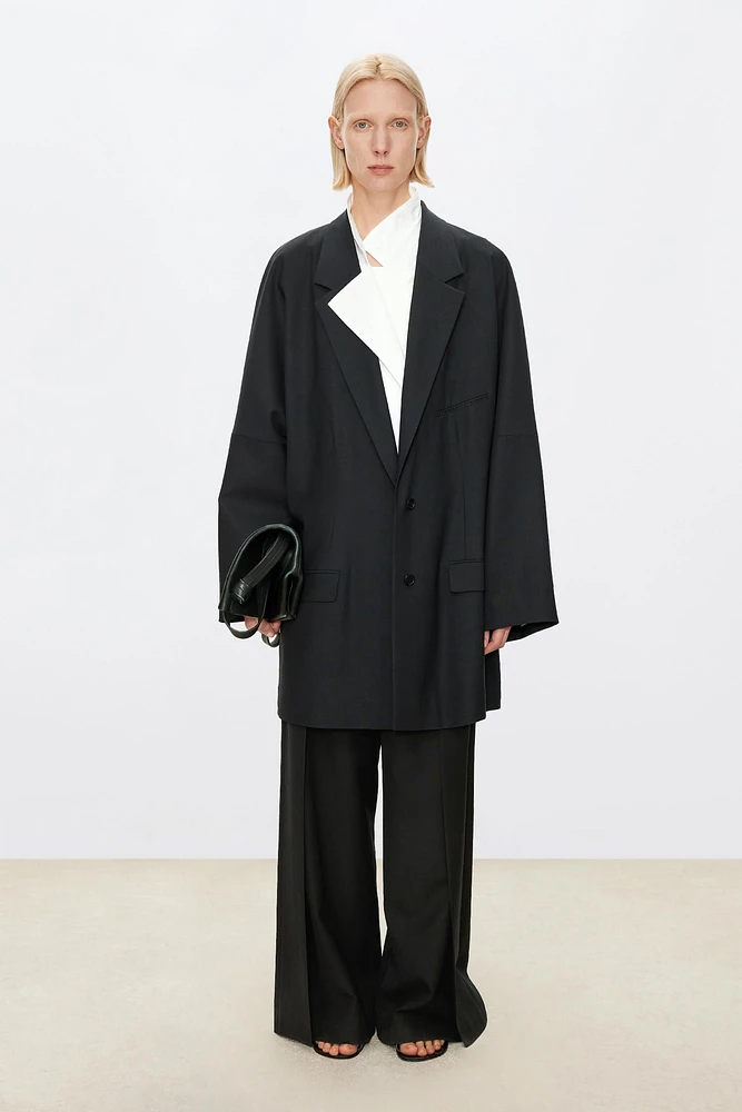 Italian VBC Pure Wool Batwing Sleeve Blazer