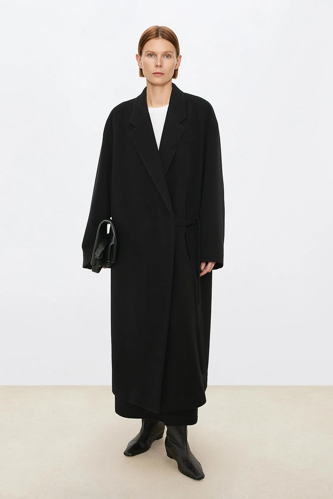 Italian Velvet-pile Cashmere Wool woolen Coat