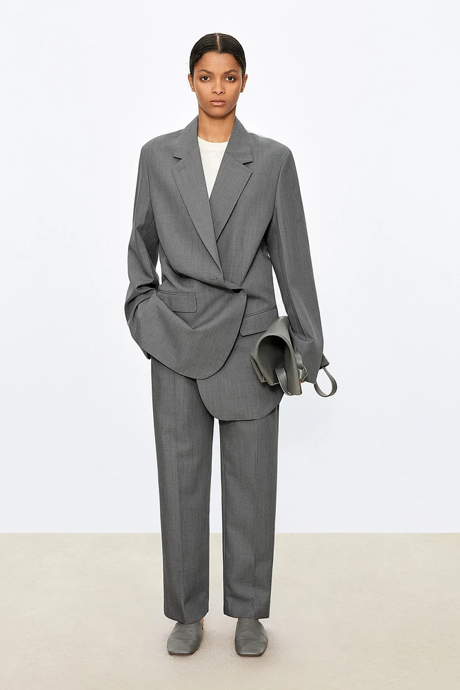 Italian Wool Colorblock Blazer
