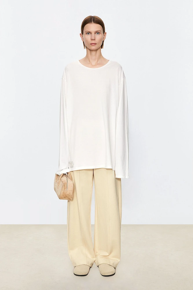 Japanese Cotton Knit Long Sleeve Top