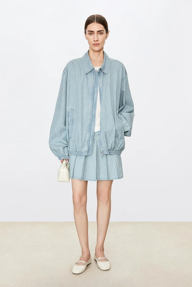 Limited Italian Pure Cotton Denim Oversized Jacket