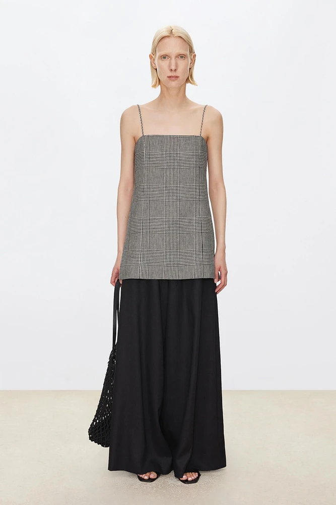 Pure Linen Extra Wide-Leg Trousers