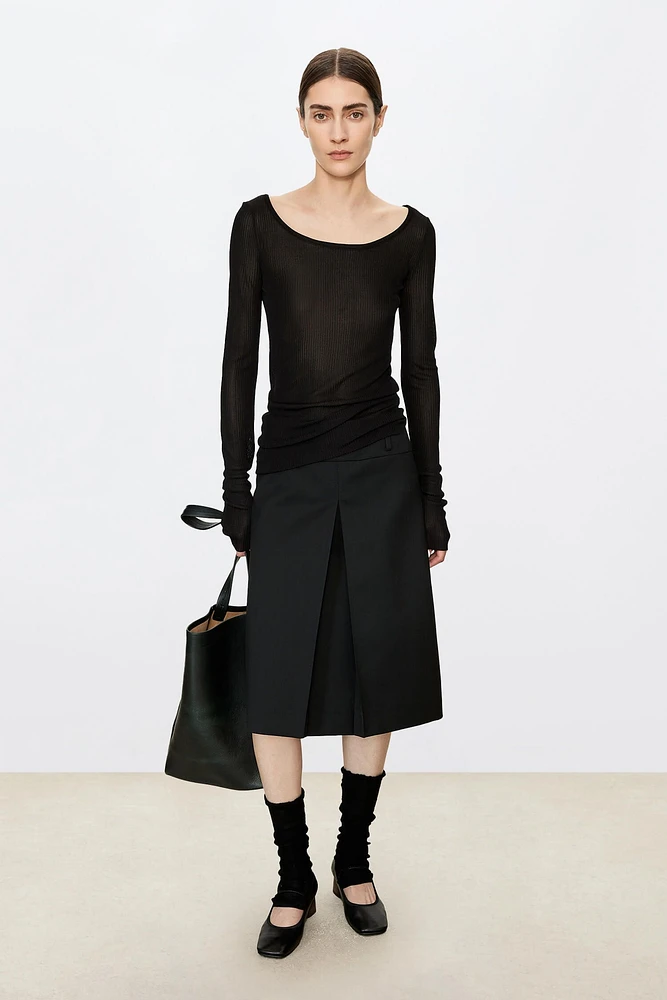Sheer Silk Base Layer Top