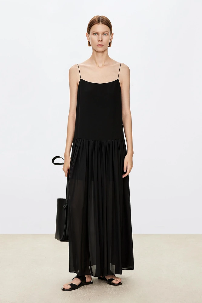 Silk Strappy Dress