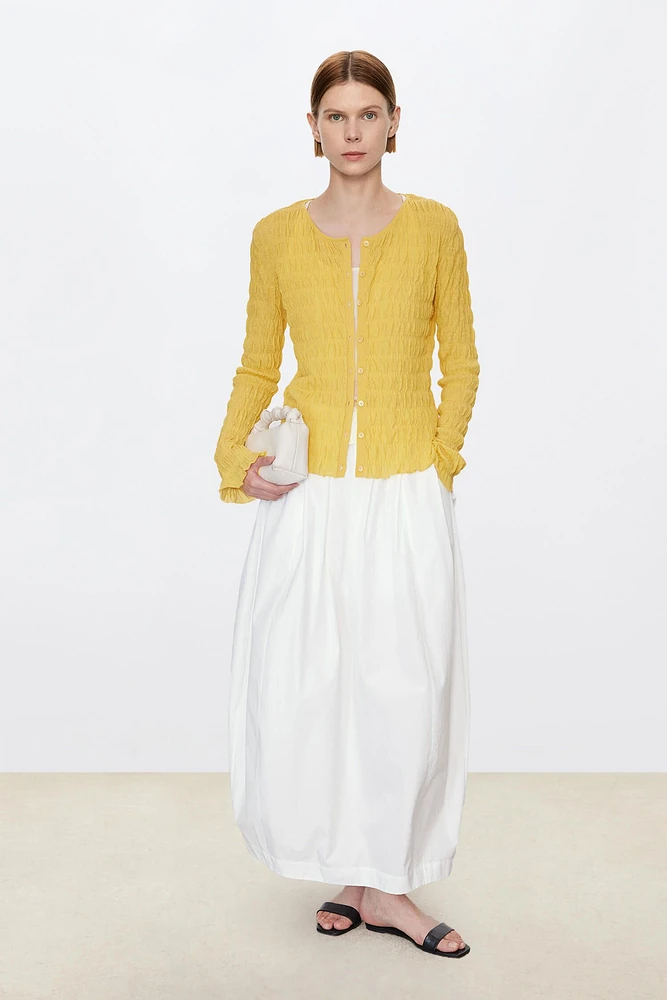 Superfine Cotton-Linen Blend Cardigan